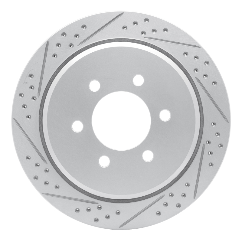 Ford Expedition Brake Rotor (1) - Rear Left - DFC - Drilled & Slotted Geoperformance - `02-`06