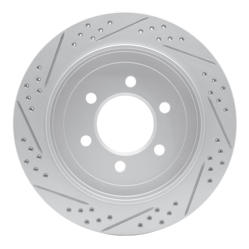 Ford Expedition Brake Rotor (1) - Rear Right - DFC - Drilled & Slotted Geoperformance - `02-`06