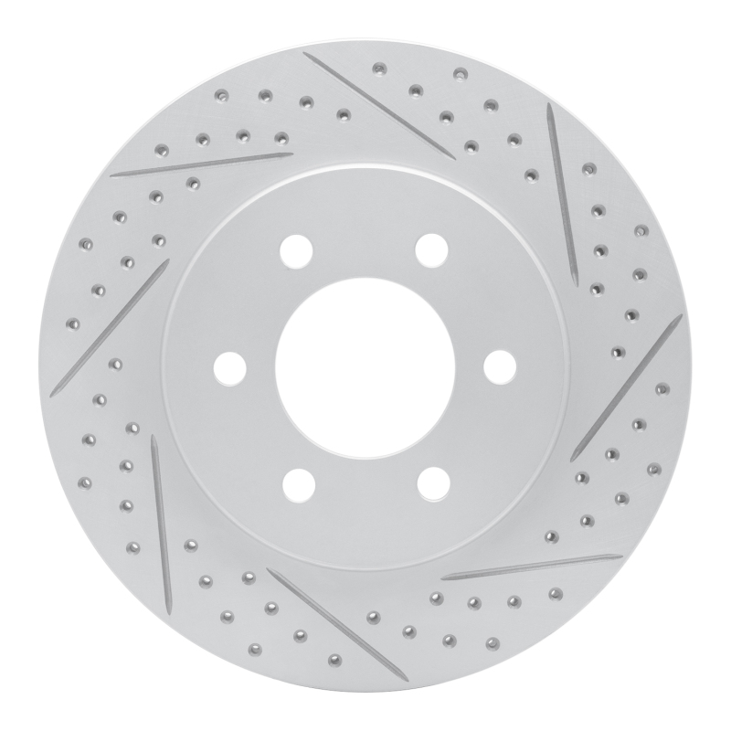 Ford Expedition Brake Rotor (1) - Front Right - DFC - Drilled & Slotted Geoperformance - `02-`06