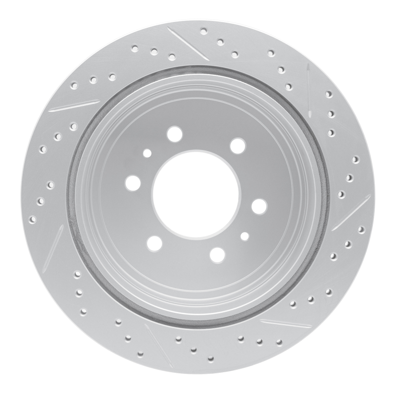 Ford F-150 Brake Rotor (1) - Rear Left - DFC - Geoperformance - Drilled & Slotted - `04-`11
