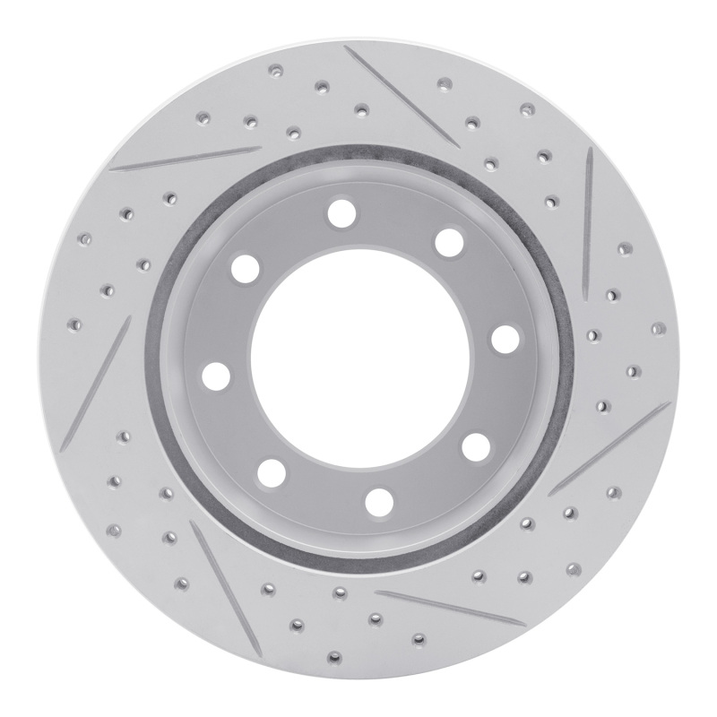 Ford F-250 Super Duty Brake Rotor (1) - Rear Left - DFC - Geoperformance Drilled & Slotted - `05-`12