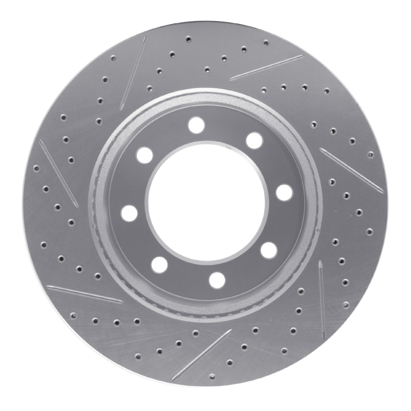 Ford F-350 Super Duty Brake Rotor (1) - Front Right - DFC - Drilled & Slotted Geoperformance - `05-`07