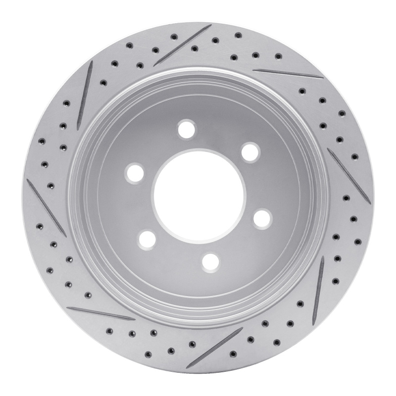 Ford Expedition Brake Rotor (1) - Rear Right - DFC - Geoperformance Drilled & Slotted - `07-`17