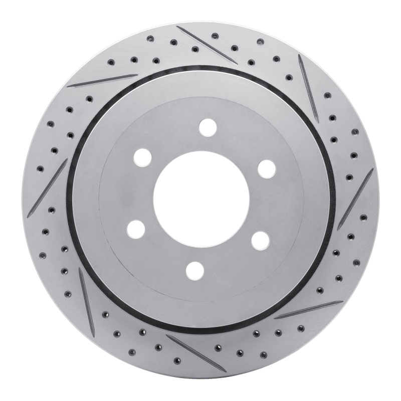 Ford Expedition Brake Rotor (1) - Rear Right - DFC - Geoperformance Drilled & Slotted - `07-`17