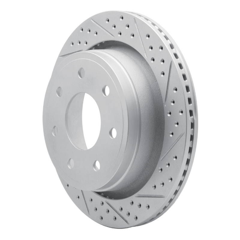 Ford F-150 Brake Rotor (1) - Rear Right - DFC - Geoperformance Rotor - Drilled and Slotted - `12-`14
