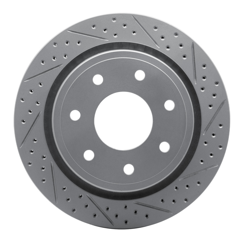 Ford F-150 Brake Rotor (1) - Rear Right - DFC - Geoperformance Rotor - Drilled and Slotted - `12-`14