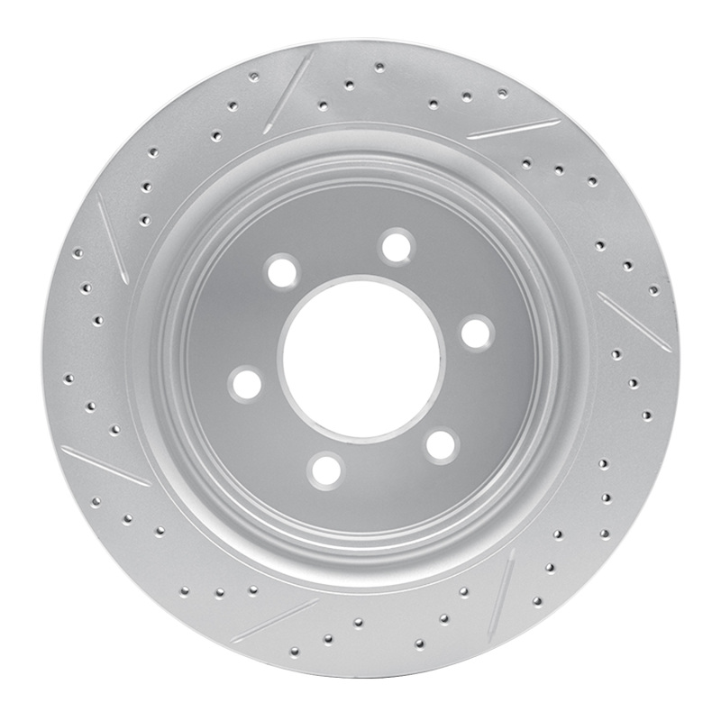 Ford F-150 Brake Rotor (1) - Rear Right - DFC - Drilled & Slotted Geoperformance - `12-`20