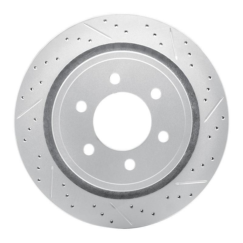 Ford F-150 Brake Rotor (1) - Rear Right - DFC - Drilled & Slotted Geoperformance - `12-`20