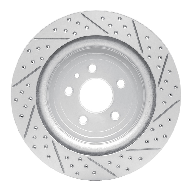 Ford Explorer Brake Rotor (1) - Rear Left - DFC - Drilled & Slotted Geoperformance - `13-`19