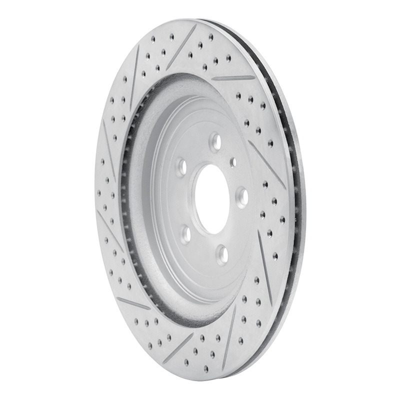 Ford Explorer Brake Rotor (1) - Rear Right - DFC - Drilled & Slotted Geoperformance - `13-`19