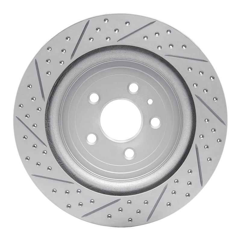 Ford Explorer Brake Rotor (1) - Rear Right - DFC - Drilled & Slotted Geoperformance - `13-`19