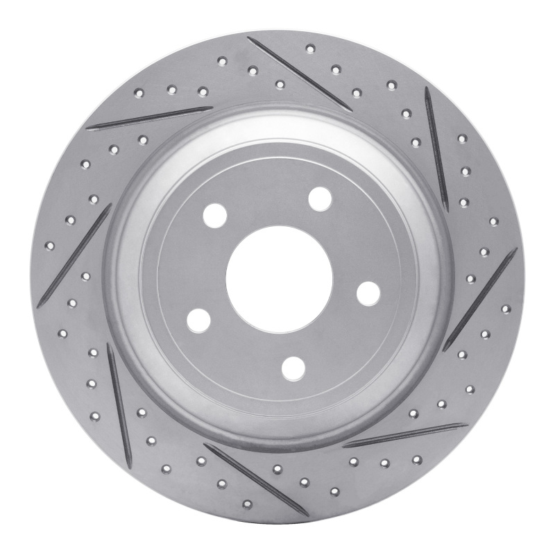 Ford Focus Brake Rotor (1) - Rear Right - DFC - Geoperformance Rotors - Drilled & Slotted - `16-`26 Ford Focus Brake Rotor (1) - Rear Right - DFC - Geoperformance Rotors - Drilled & Slotted - `16-`26