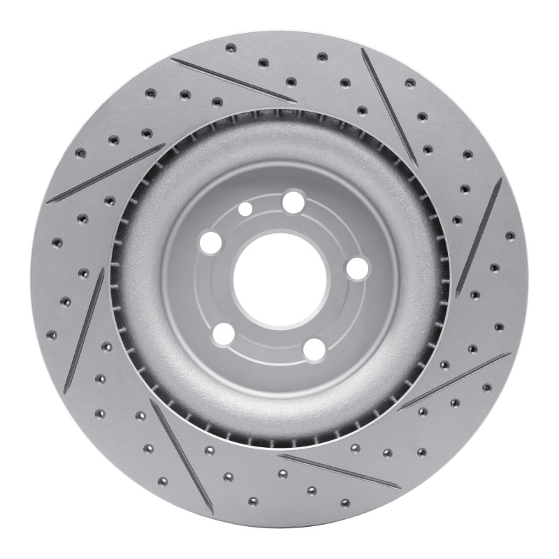 Ford Taurus Brake Rotor (1) - Front Left - DFC - Drilled & Slotted Geoperformance - `13-`19