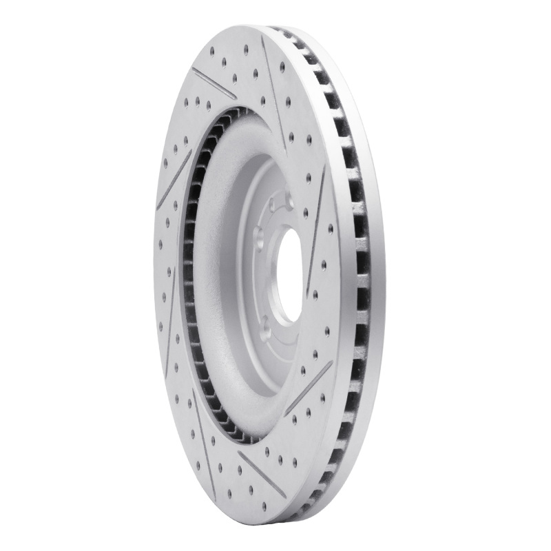 Ford Taurus Brake Rotor (1) - Front Left - DFC - Drilled & Slotted Geoperformance - `13-`19