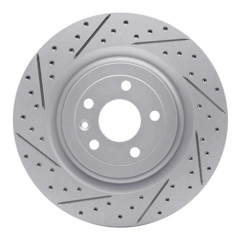 Ford Taurus Brake Rotor (1) - Front Left - DFC - Drilled & Slotted Geoperformance - `13-`19