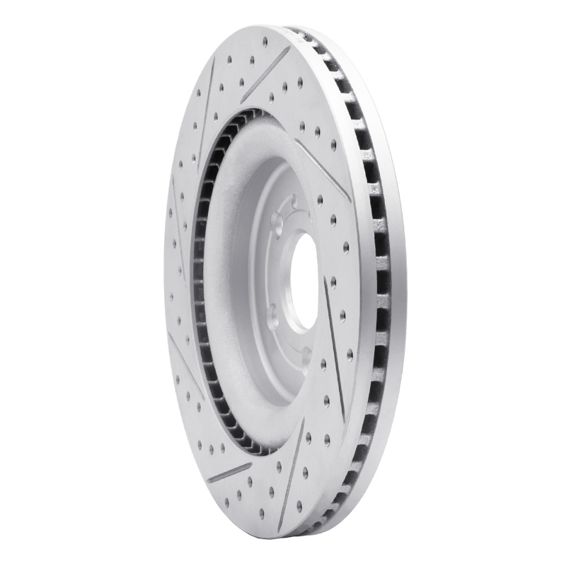 Ford Taurus Brake Rotor (1) - Front Right - DFC - Drilled & Slotted Geoperformance - `13-`19