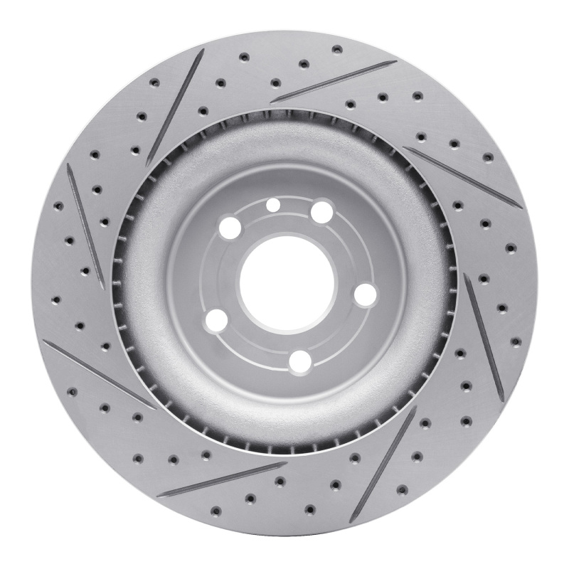 Ford Taurus Brake Rotor (1) - Front Right - DFC - Drilled & Slotted Geoperformance - `13-`19