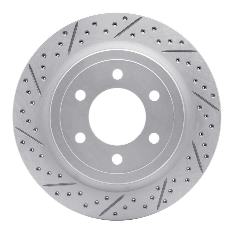Ford F-150 Brake Rotor (1) - Rear Left - DFC - Drilled & Slotted Geoperformance Rotor - `18-`21