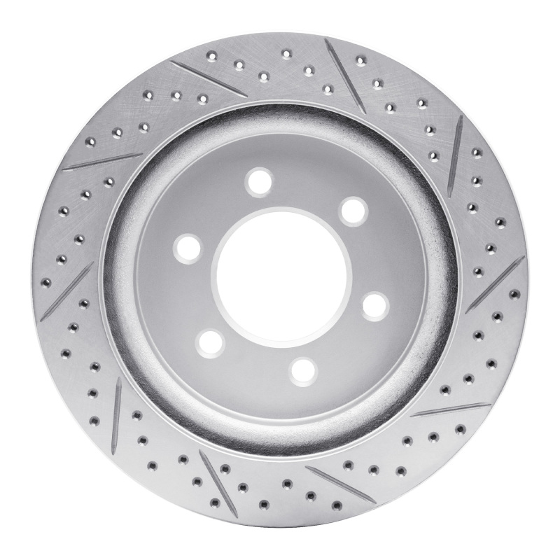 Ford F-150 Brake Rotor (1) - Rear Left - DFC - Drilled & Slotted Geoperformance Rotor - `18-`21