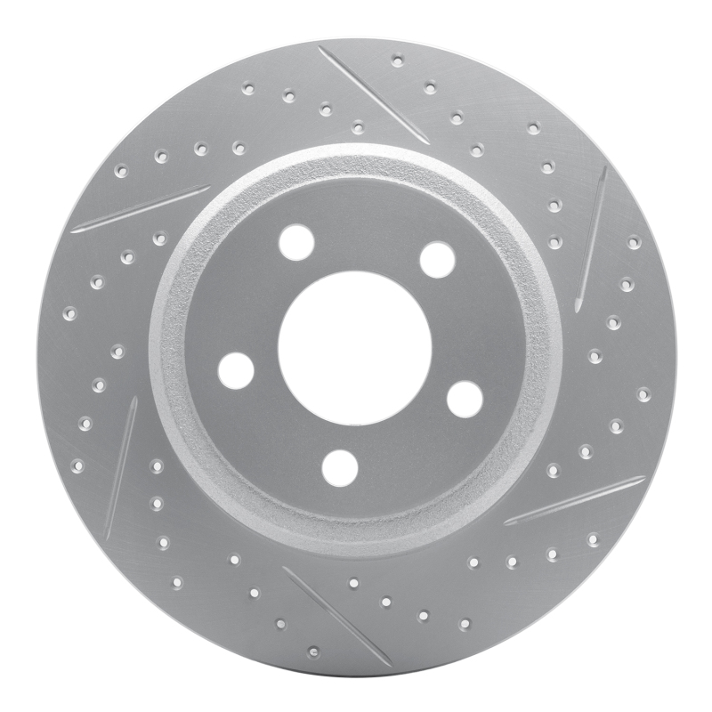 Ford Transit Connect Brake Rotor (1) - Rear Right - DFC - Drilled & Slotted Geoperformance - `18-`23