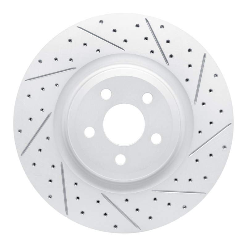 Ford Edge Brake Rotor (1) - Front Right - DFC - Geoperformance Rotor - Drilled and Slotted - `19-`24