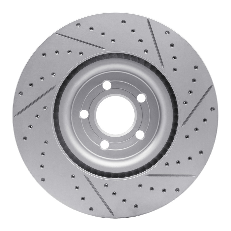 Ford Explorer Brake Rotor (1) - Front Left - DFC - Geoperformance Drilled & Slotted - `20-`26