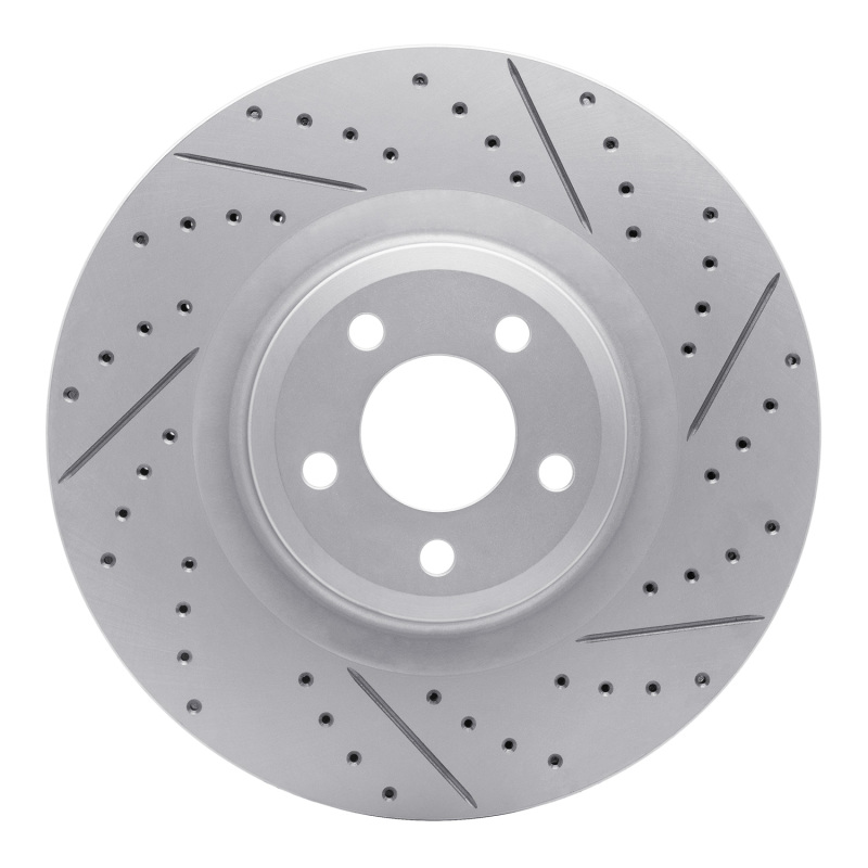 Ford Explorer Brake Rotor (1) - Front Right - DFC - Drilled & Slotted Geoperformance Rotor - `20-`26