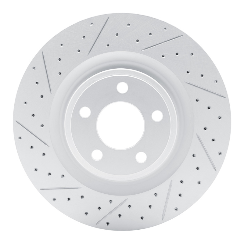 Ford Explorer Brake Rotor (1) - Front Left - DFC - Geoperformance Drilled & Slotted - `20-`26
