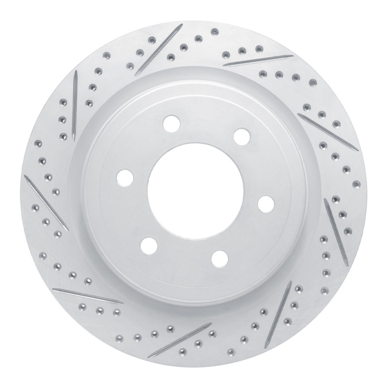 Ford F-150 Brake Rotor (1) - Rear Left - DFC - Drilled & Slotted Geoperformance - `21-`26