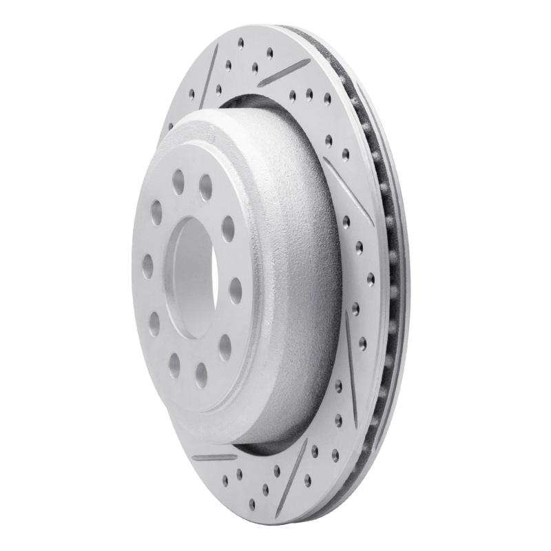 Lincoln Town Car Brake Rotor (1) - Rear Left - DFC - Geoperformance Rotor - Drilled and Slotted - `03-`11
