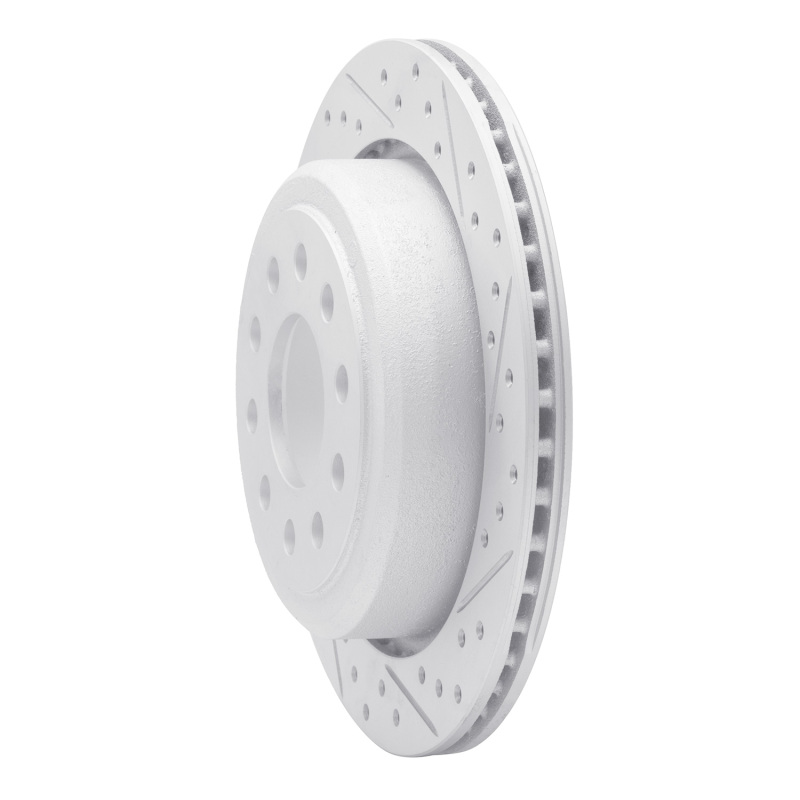 Lincoln Town Car Brake Rotor (1) - Rear Right - DFC - Drilled & Slotted Geoperformance - `03-`11