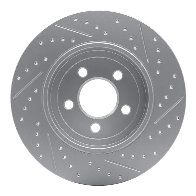 Lincoln Town Car Brake Rotor (1) - Rear Left - DFC - Drilled & Slotted Geoperformance - `03-`11
