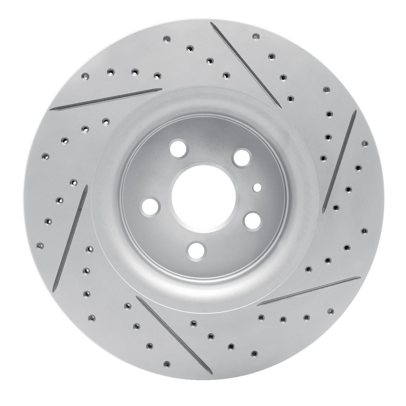 Ford Fusion Brake Rotor (1) - Front Left - DFC - Drilled & Slotted Geoperformance - `15-`21