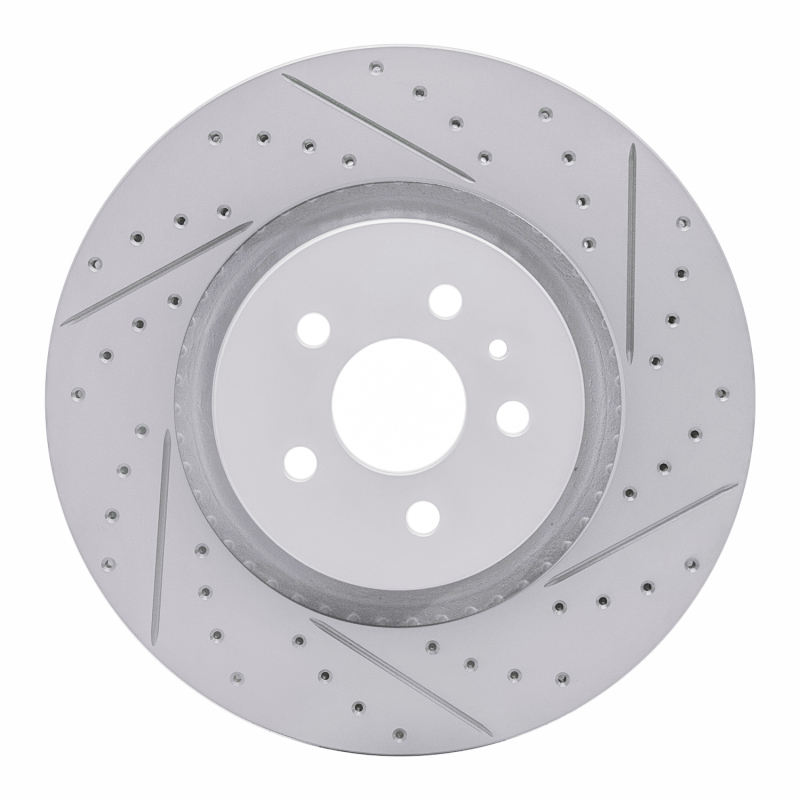 Ford Edge Brake Rotor (1) - Front Right - DFC - Drilled & Slotted Geoperformance - `15-`21