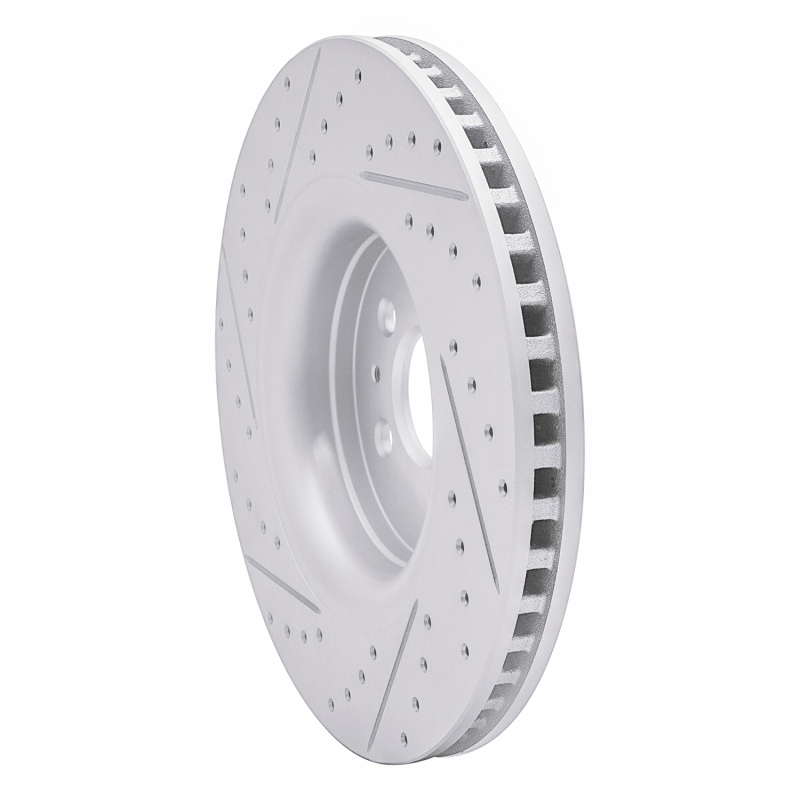 Ford Edge Brake Rotor (1) - Front Right - DFC - Drilled & Slotted Geoperformance - `15-`21