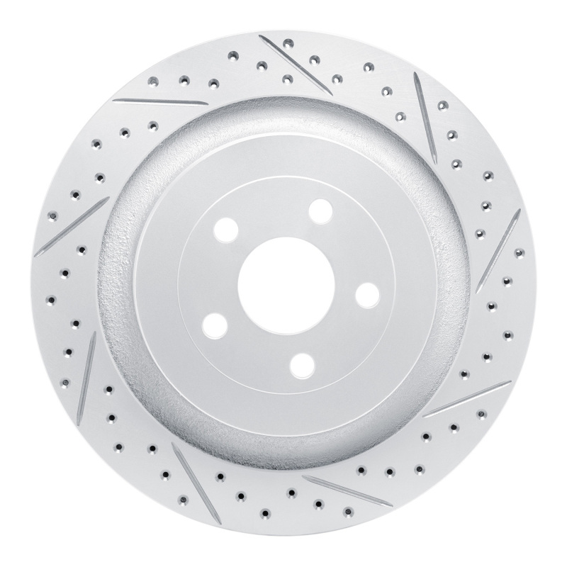 Ford Edge Brake Rotor (1) - Rear Right - DFC - Drilled & Slotted Geoperformance - `19-`24