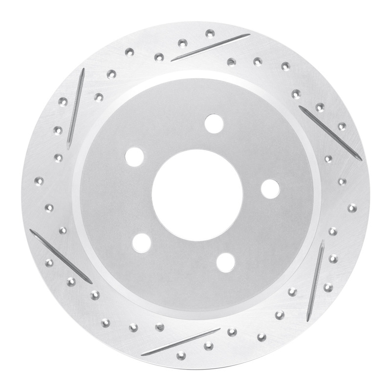 Ford Crown Victoria Brake Rotor (1) - Rear Left - DFC - Geoperformance Drilled & Slotted - `96-`02