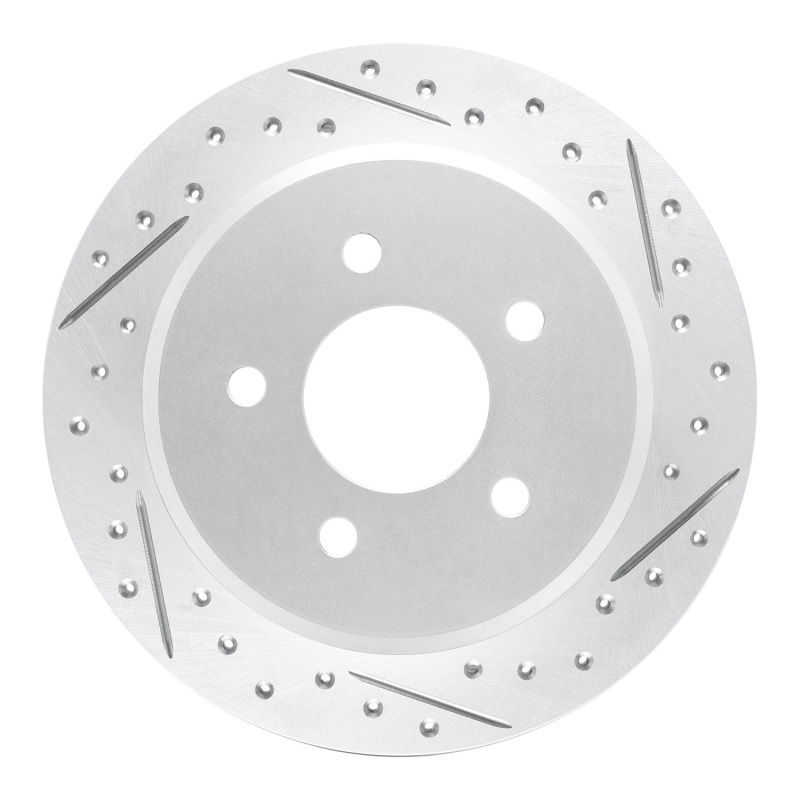 Ford Crown Victoria Brake Rotor (1) - Rear Right - DFC - Drilled & Slotted Geoperformance - `96-`02