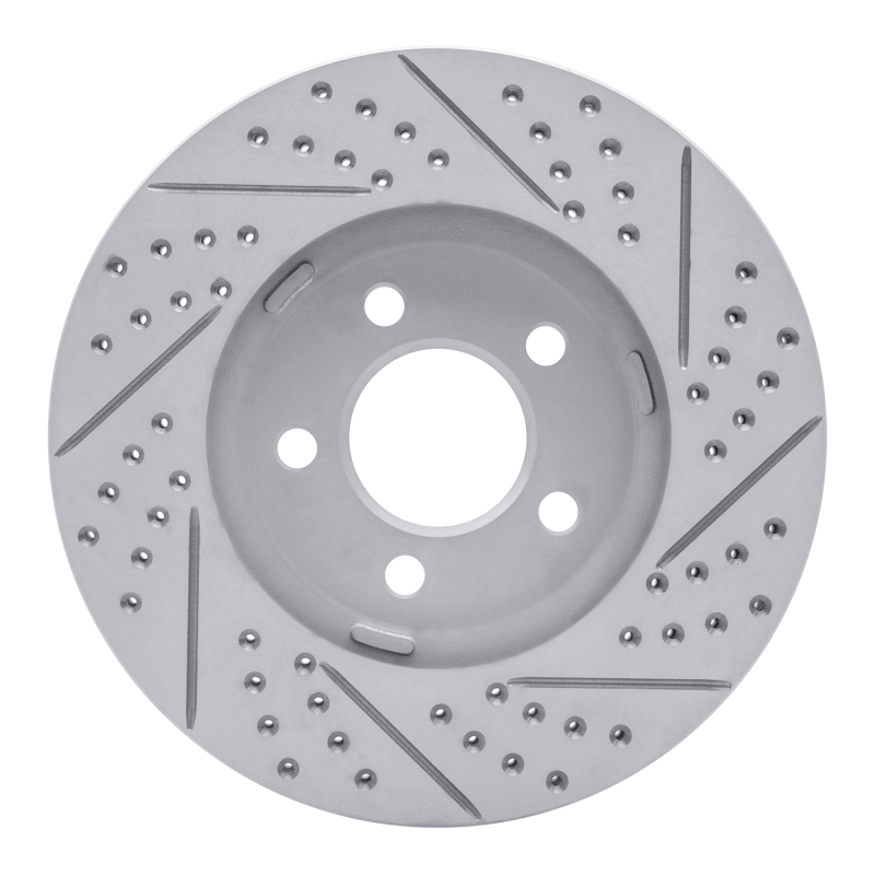 Ford Crown Victoria Brake Rotor (1) - Front Left - DFC - Drilled & Slotted Geoperformance - `03-`11
