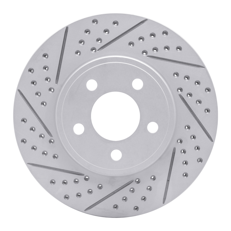 Ford Crown Victoria Brake Rotor (1) - Front Left - DFC - Drilled & Slotted Geoperformance - `03-`11