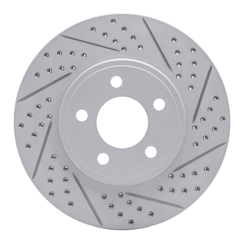 Ford Crown Victoria Brake Rotor (1) - Front Right - DFC - Drilled & Slotted Geoperformance - `03-`11