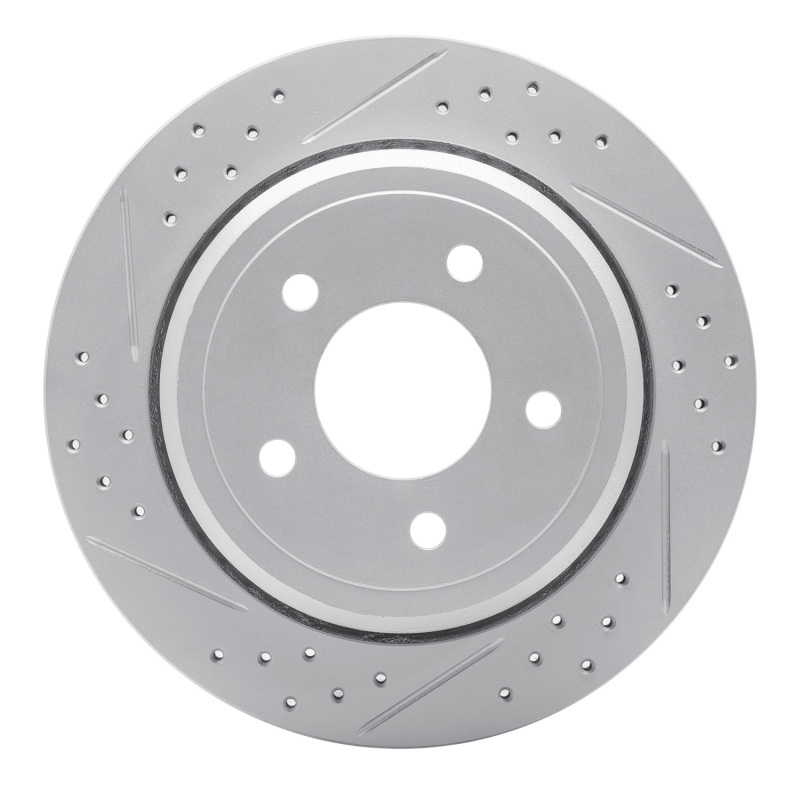 Ford Crown Victoria Brake Rotor (1) - Rear Left - DFC - Geoperformance Drilled & Slotted - `03-`11