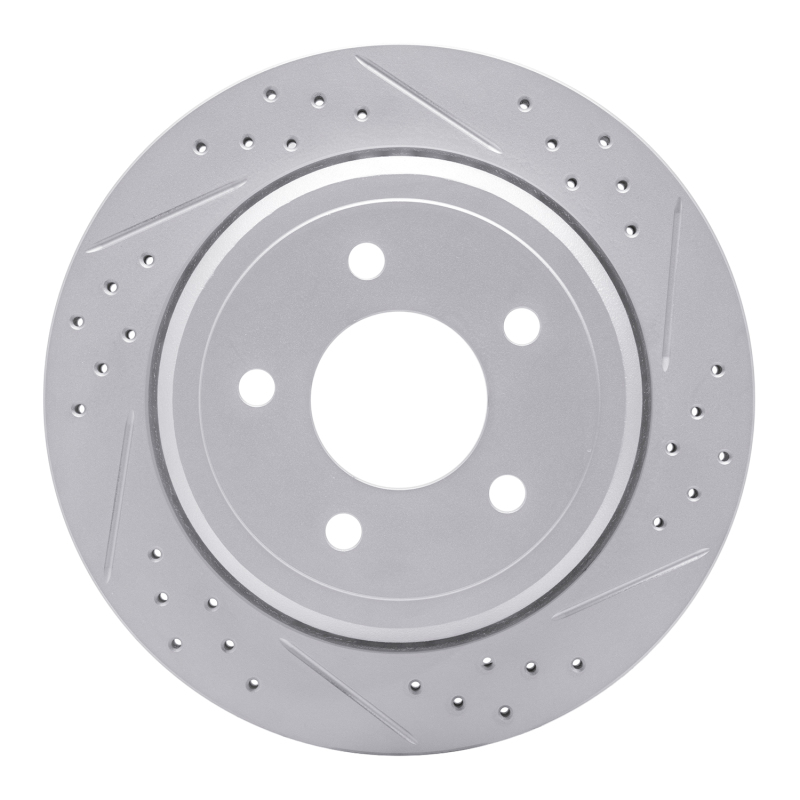 Ford Crown Victoria Brake Rotor (1) - Rear Right - DFC - Drilled & Slotted Geoperformance - `03-`11