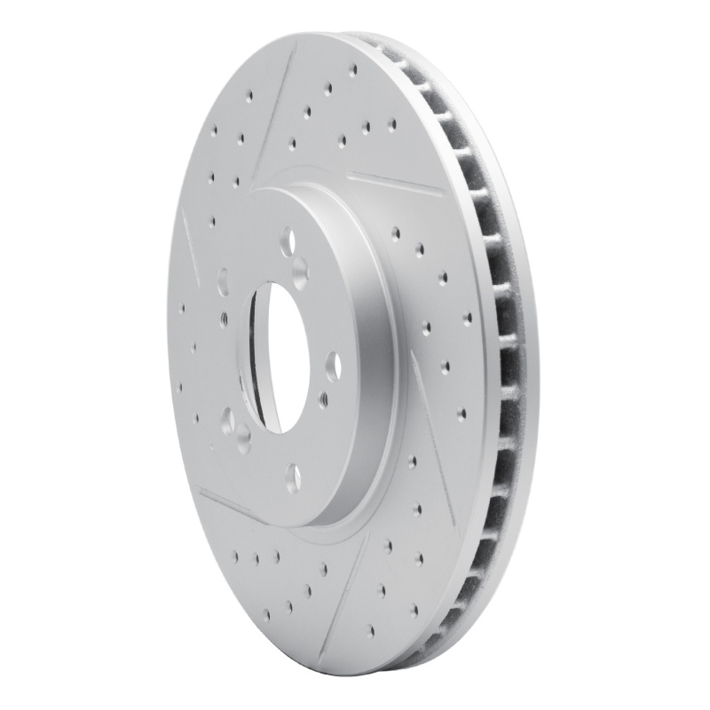Acura RL Brake Rotor (1) - Front Left - DFC - Drilled & Slotted Geoperformance - `99-`04