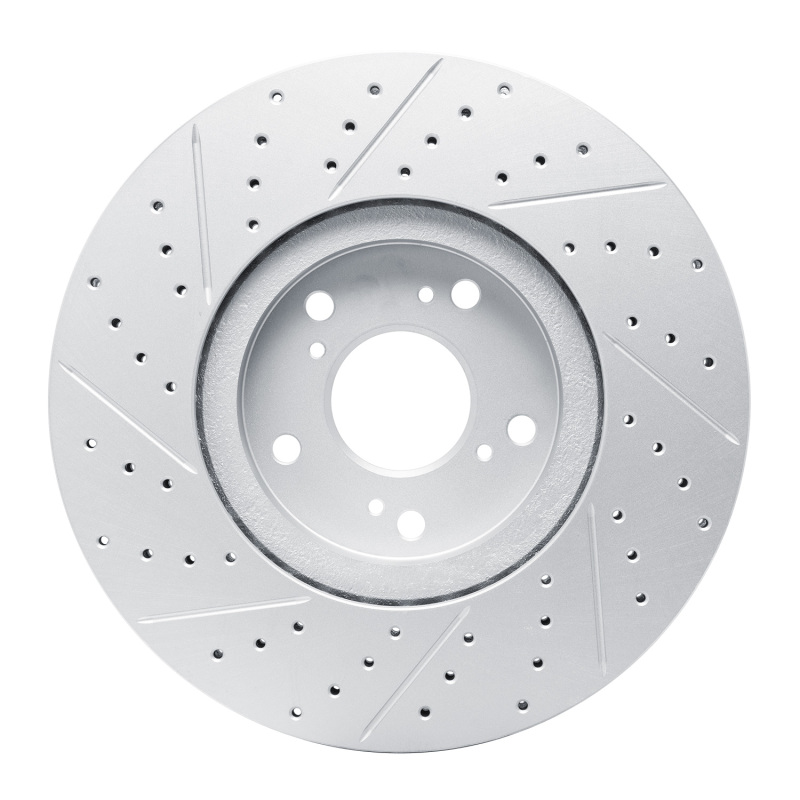 Acura TL Brake Rotor (1) - Front Right - DFC - Drilled & Slotted Geoperformance - `04-`08
