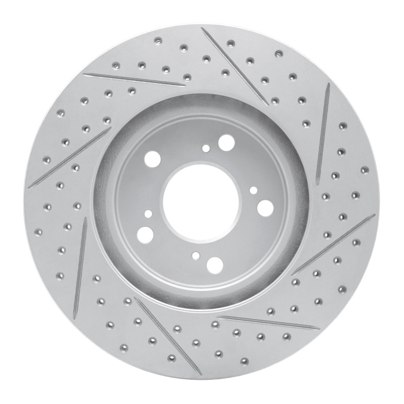 Acura RL Brake Rotor (1) - Front Left - DFC - Drilled & Slotted Geoperformance - `05-`12
