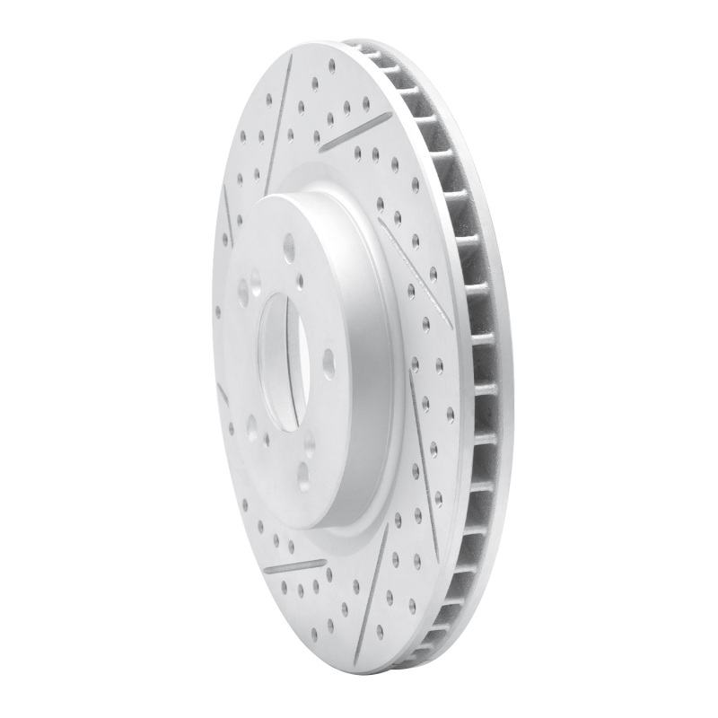 Acura RL Brake Rotor (1) - Front Left - DFC - Drilled & Slotted Geoperformance - `05-`12