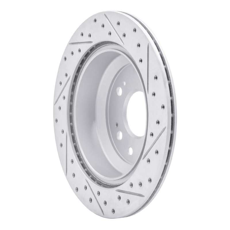 Acura RL Brake Rotor (1) - Rear Left - DFC - Geoperf Drilled & Slotted - `05-`12