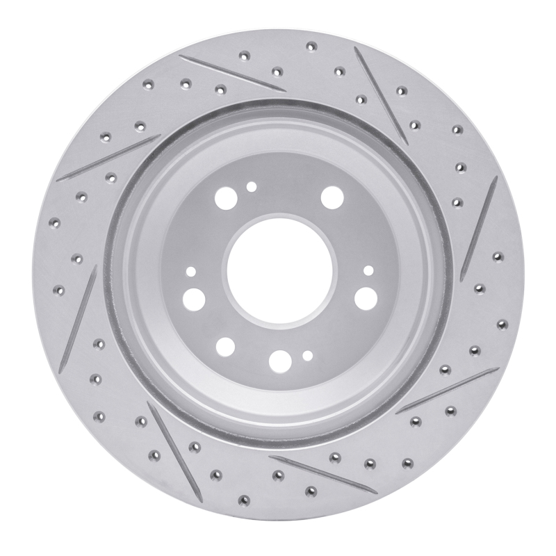 Acura RL Brake Rotor (1) - Rear Left - DFC - Geoperf Drilled & Slotted - `05-`12