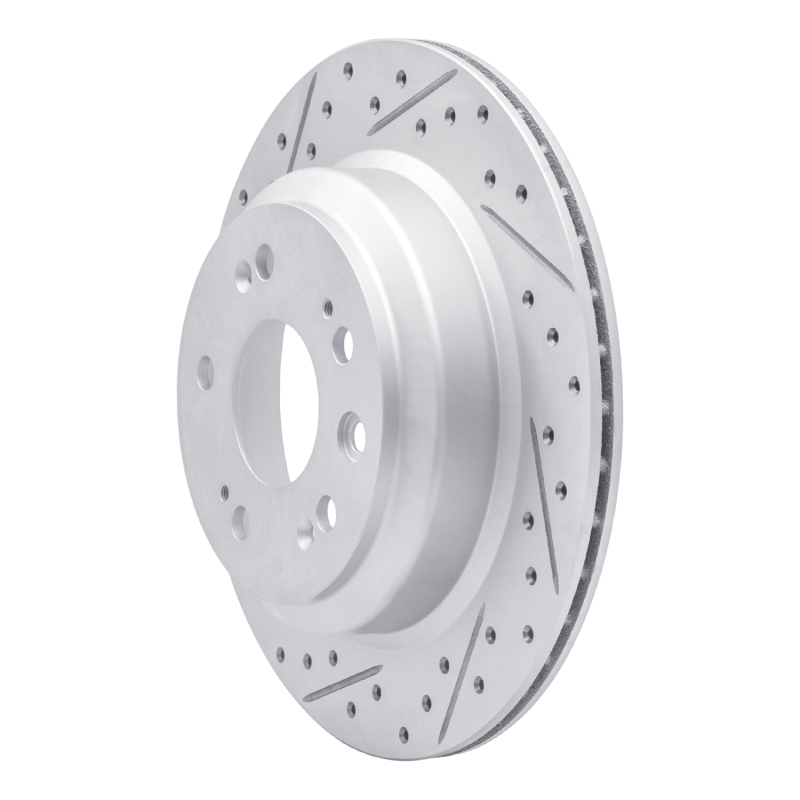 Acura RL Brake Rotor (1) - Rear Left - DFC - Geoperf Drilled & Slotted - `05-`12